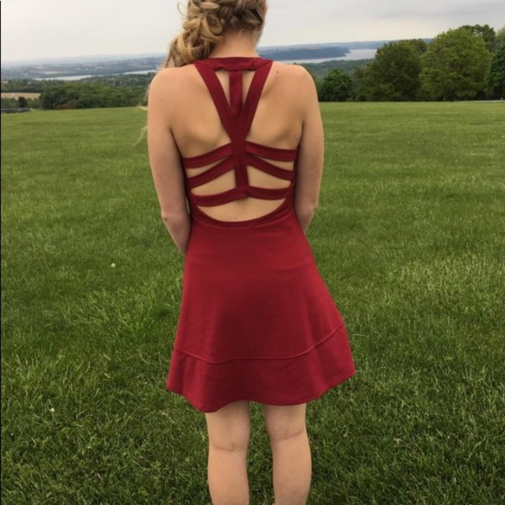 red dress